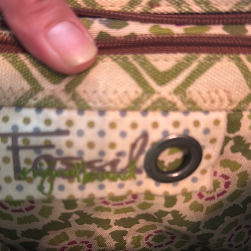 Fossil Green and Brown Women's Bag - Picture 11 of 14